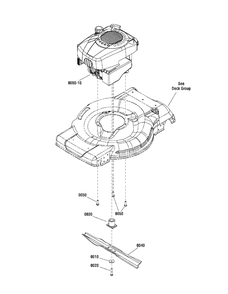 Engine Group, 675 Series Quantum, Push Diagram and Parts List for 7800907-CE22675HWFC 2012 Briggs and Stratton Lawn Mower